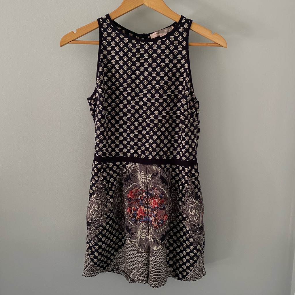 Patterned Romper (With Pockets!)
